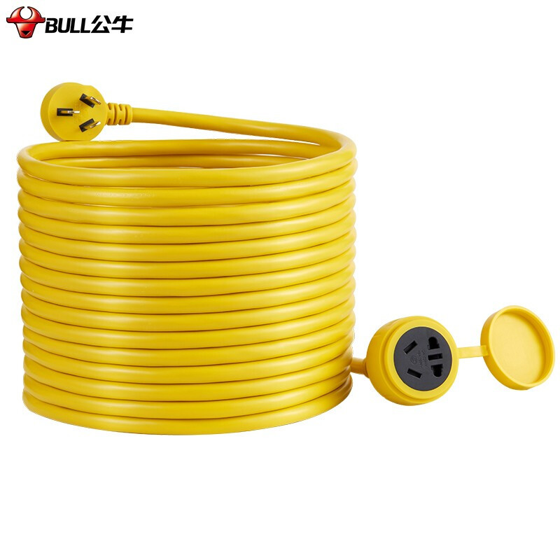 公牛卷线盘工程接线移动电缆电线盘工地盘插10m延长线 GN-
